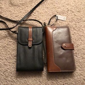 Nino Bossi Phone Crossbody & NWT Wallet Wristlet